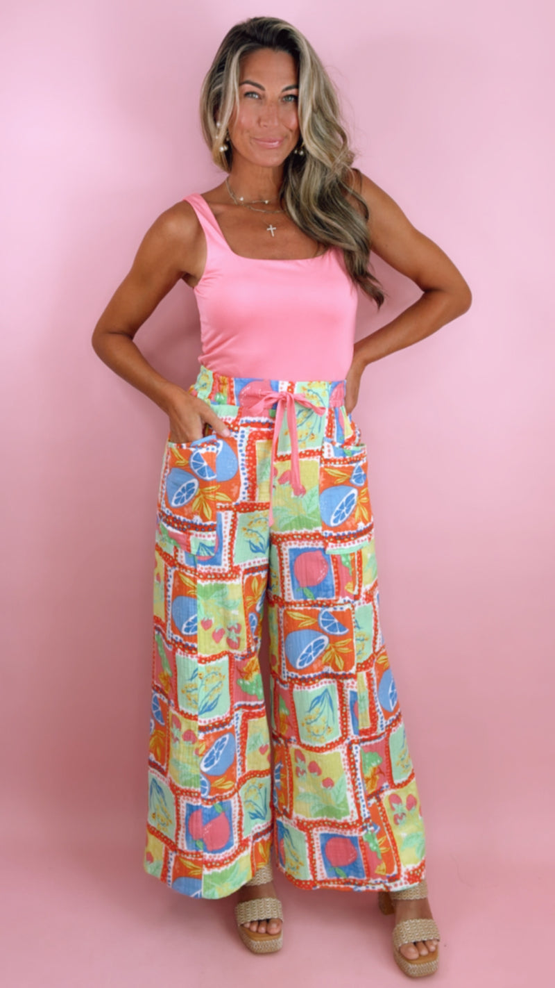 Karlie Fruit Gauze Pants