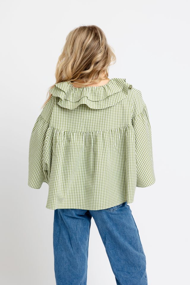 Karlie | Citrine Check Novelty Cape Top