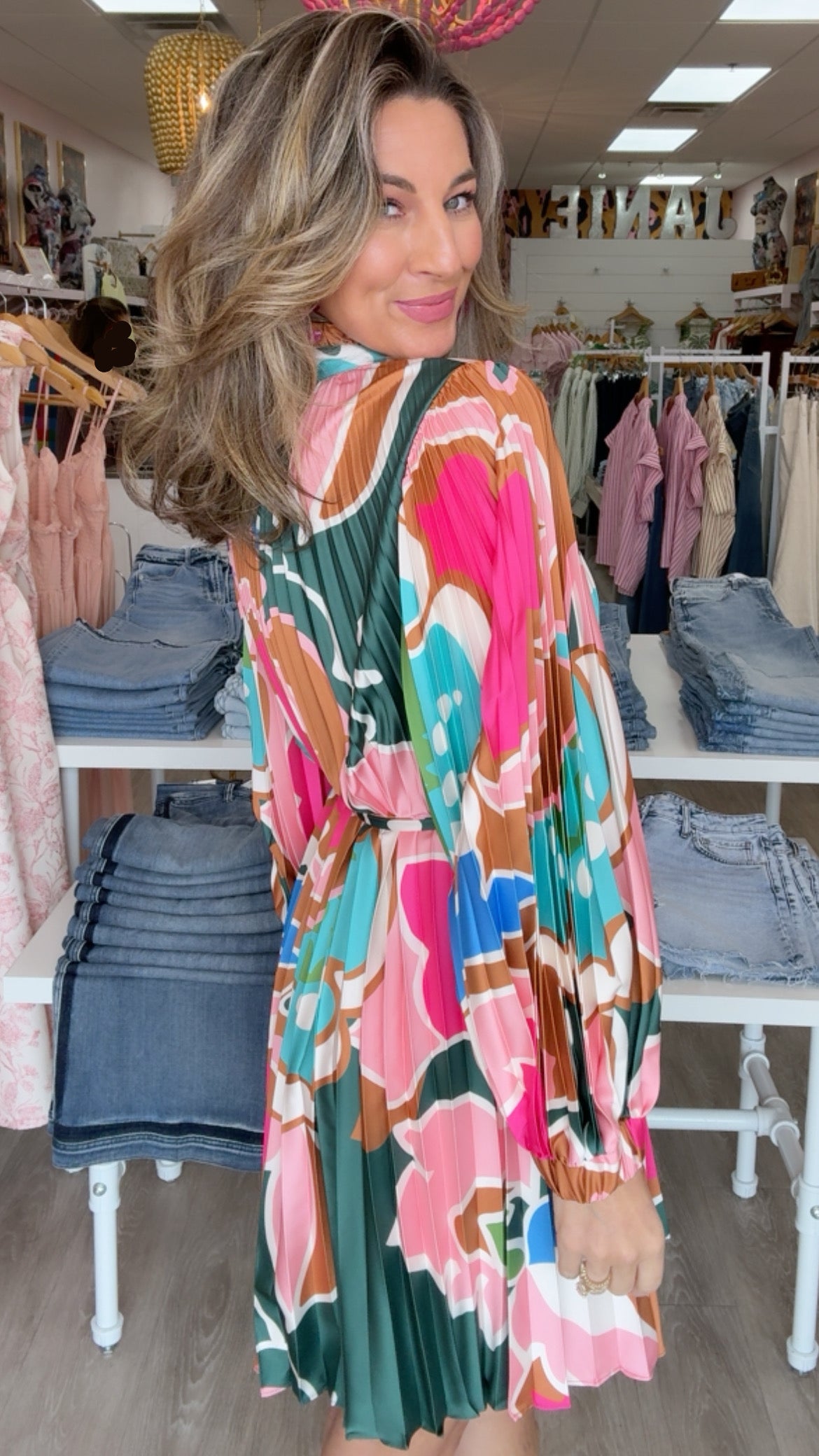 Crosby Heidi Dress in Petal Pop