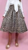 ASTR Andolina Leopard Mini Skirt