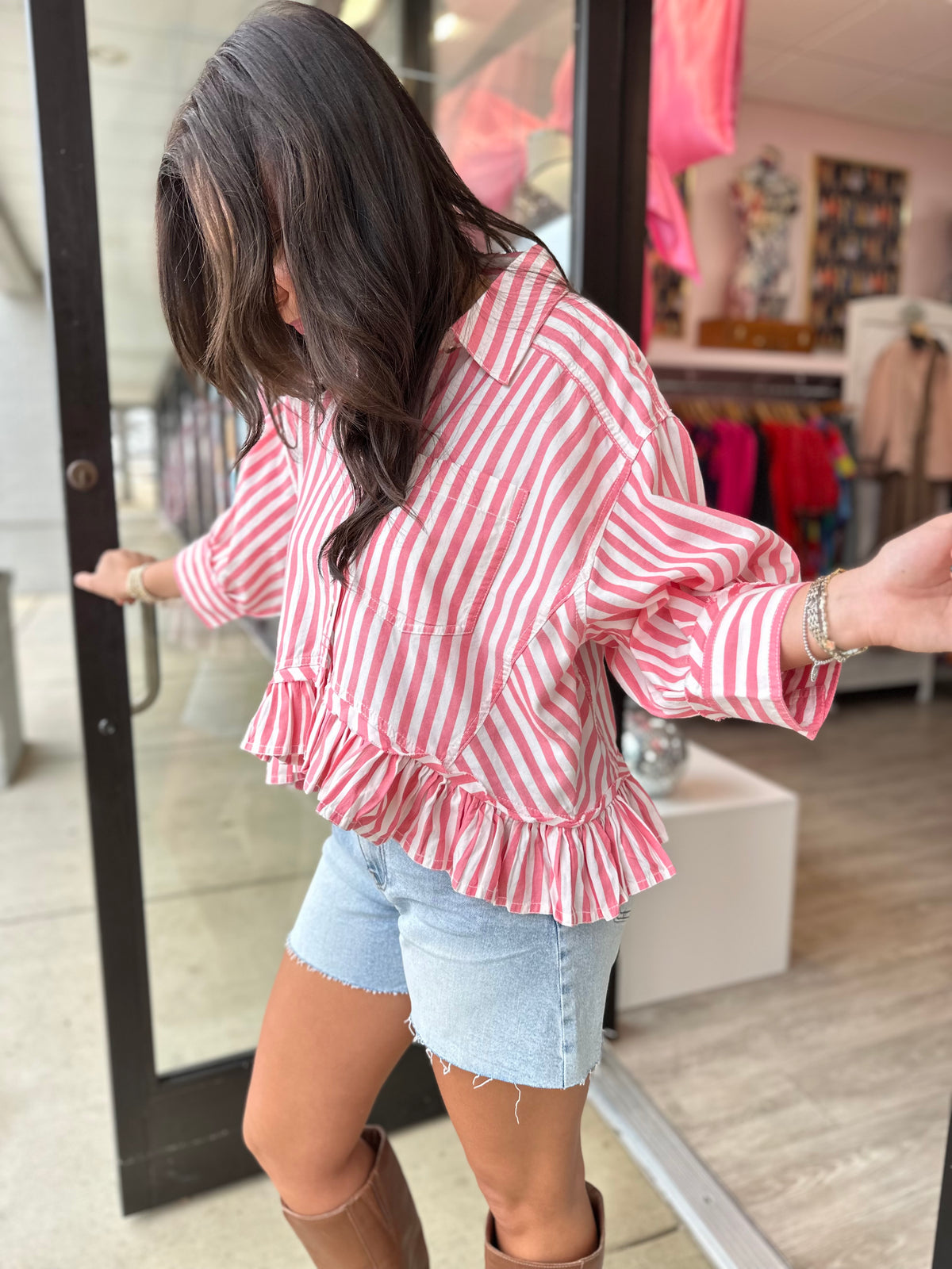 Kut Jane High Rise Long Short in Deep Vintage