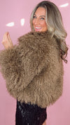 ASTR Brown Kamarath Faux Fur Jacket