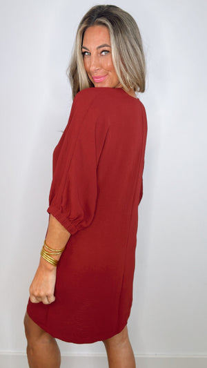 Ivy Jane Maroon Dolman Shift Dress