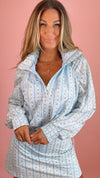 Karlie Floral Stripe Weekend Lightweight Jacket