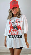 White Sun Records Elvis on Repeat One Size Tee