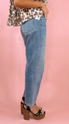 Kut Kit High Rise Relaxed Baggy Straight Leg in Ahead Wash