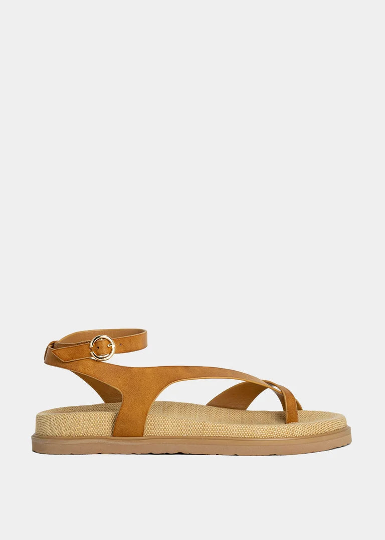 Shushop | Berry Camel Sandal