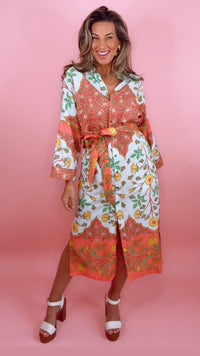 Ivy Jane | Multi Bordered Shirt Maxi Dress (1 XS)