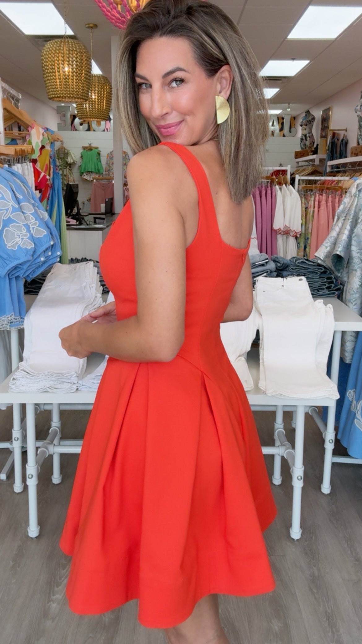 ASTR | Maliyah Dress in Hot Red