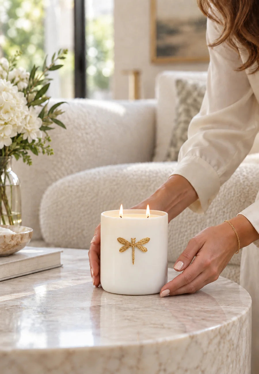 Dragonfly | Gia Matte White Candle