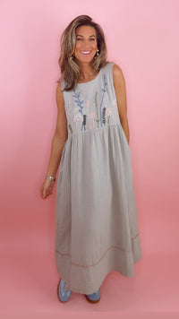 Ivy Jane Sage Growing Flowers Dress