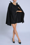 Black Cape Dress w/ Bows