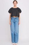 Bubble Hem Crop Top