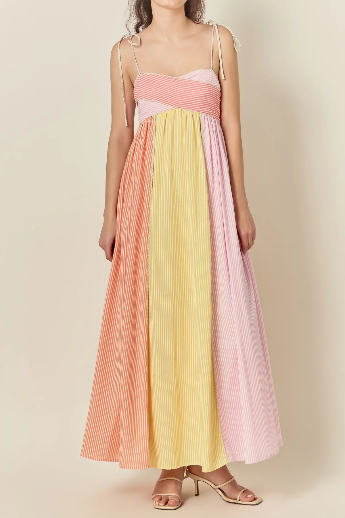 Endless Rose | Striped Sleeveless Maxi Dress