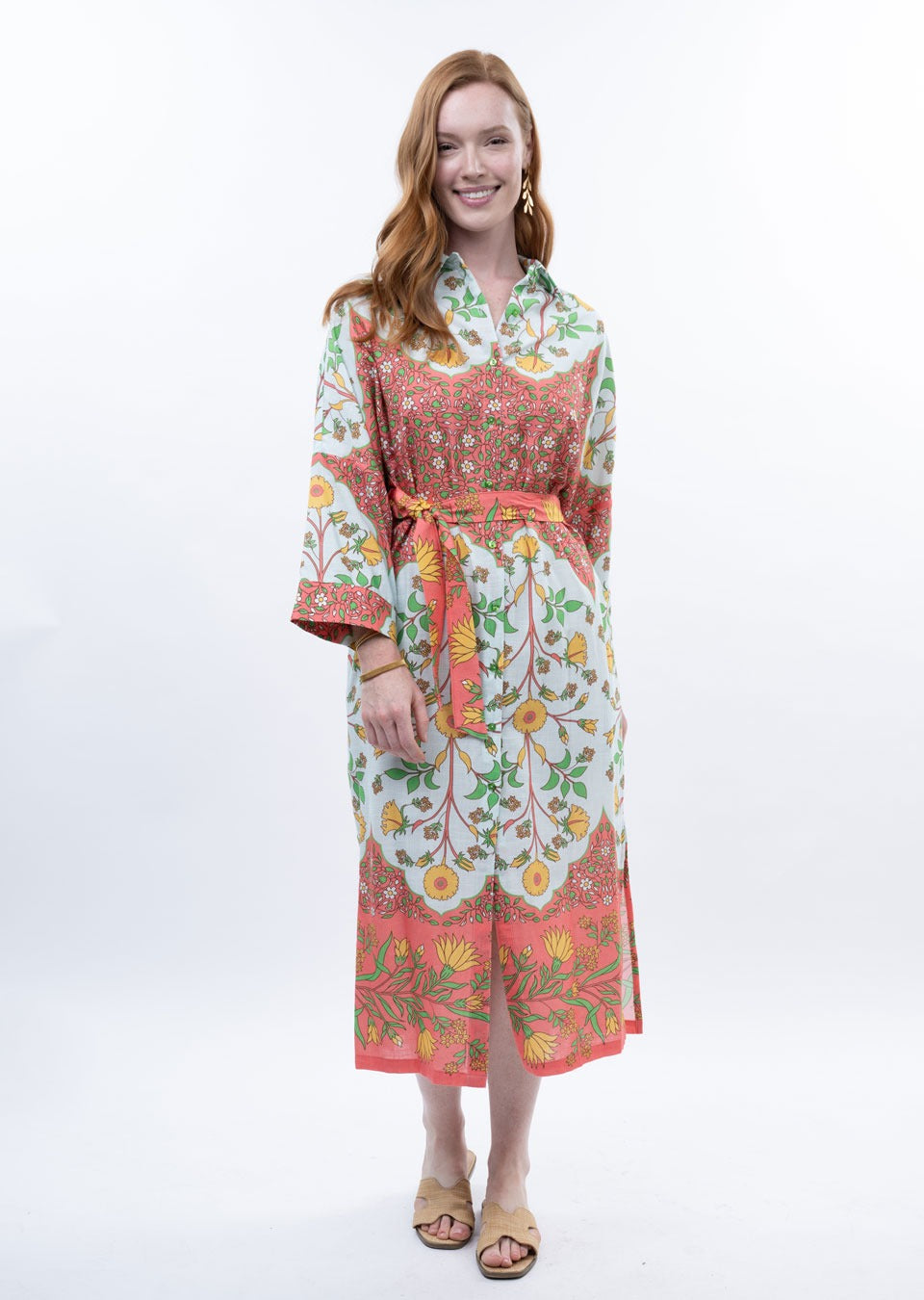 Ivy Jane | Multi Bordered Shirt Maxi Dress (1 XS)