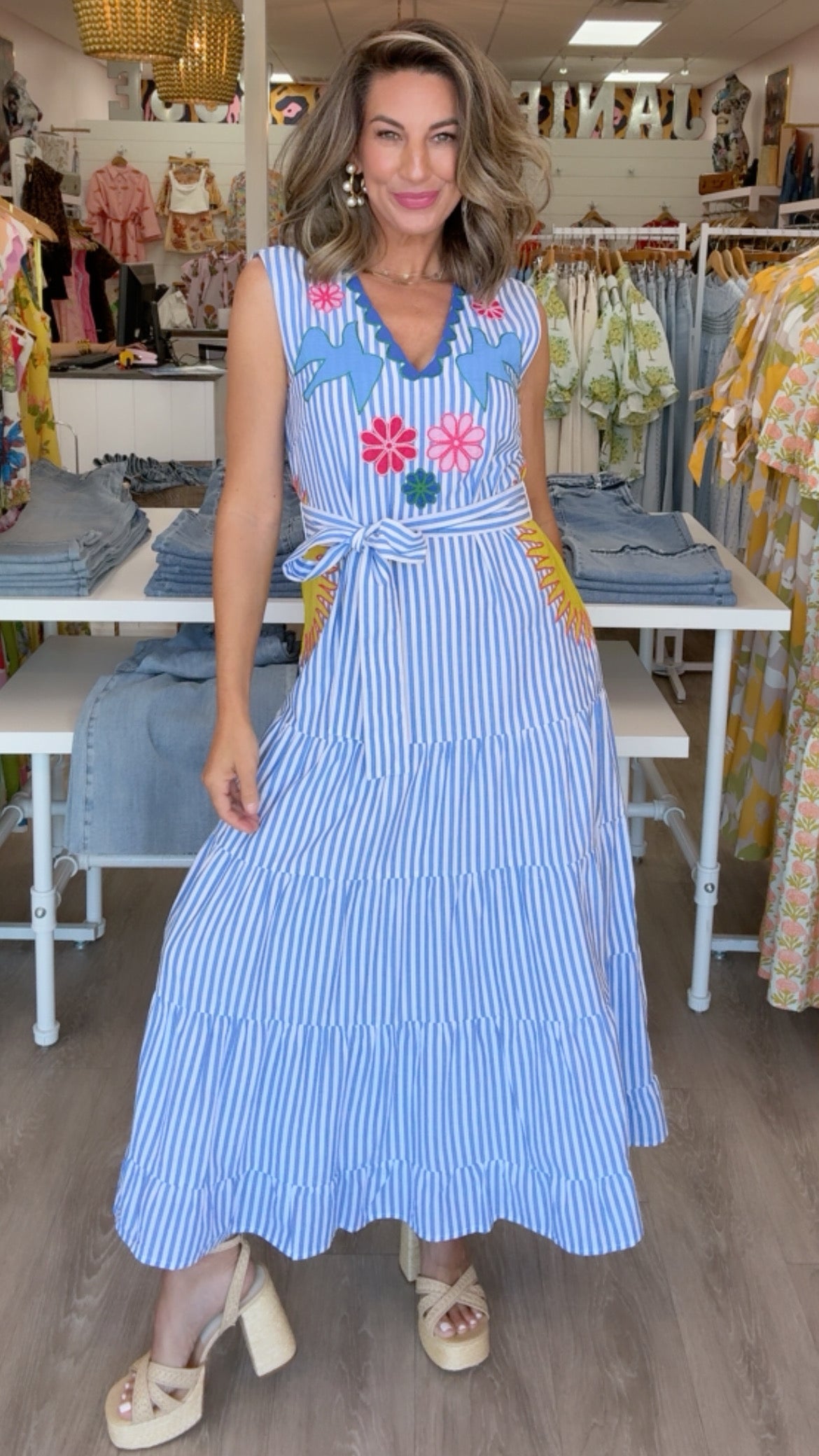 Ivy Jane | Blue "Sun"Sation Dress