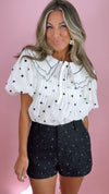 Endless Rose Cream Polka Dot Blouse
