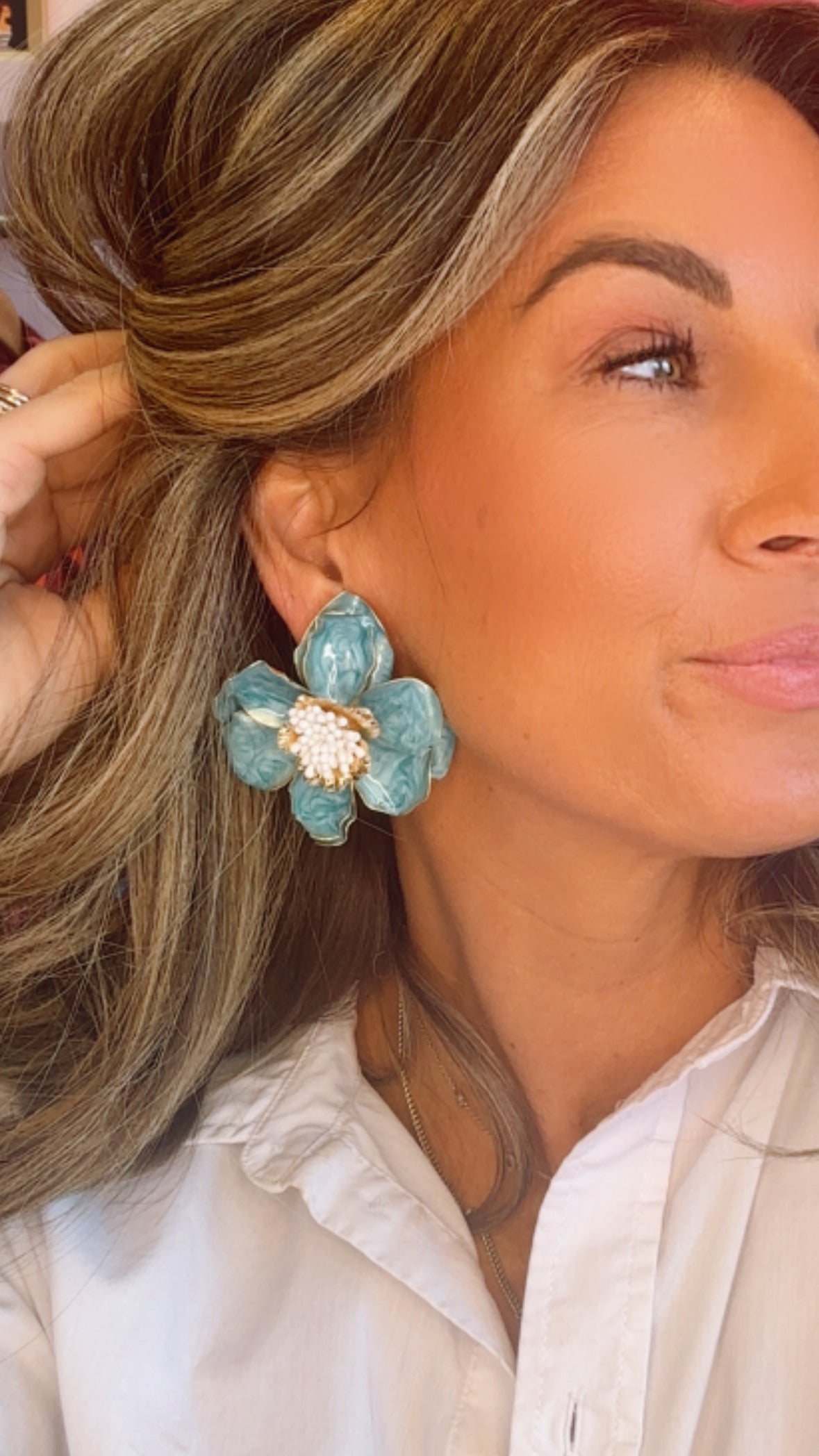Blue Blossom Earring