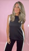 Black and Ivory Stripe Scuba Material Set