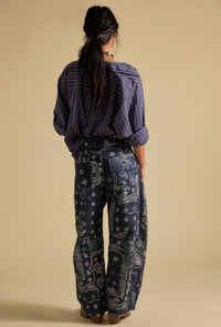 Free People | Barrel Bandana Jean  in Blue