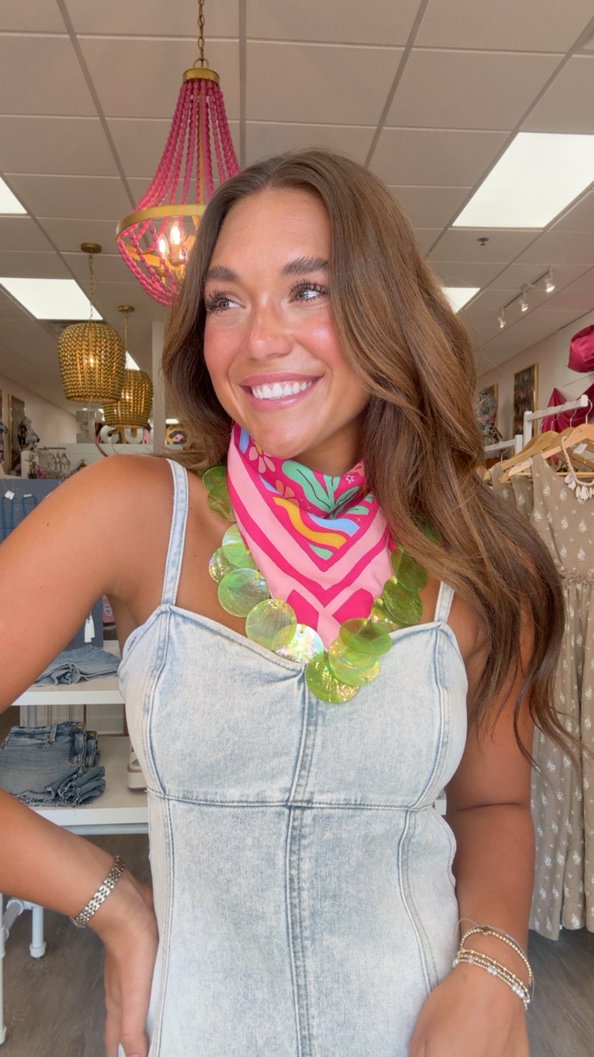 Flower Power Bandana w/ Beads