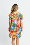 Karlie Tropical Island Fruit Stitch Peter Pan Dress