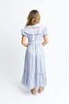 Karlie French Floral Embroidered Belted MaxI Dress