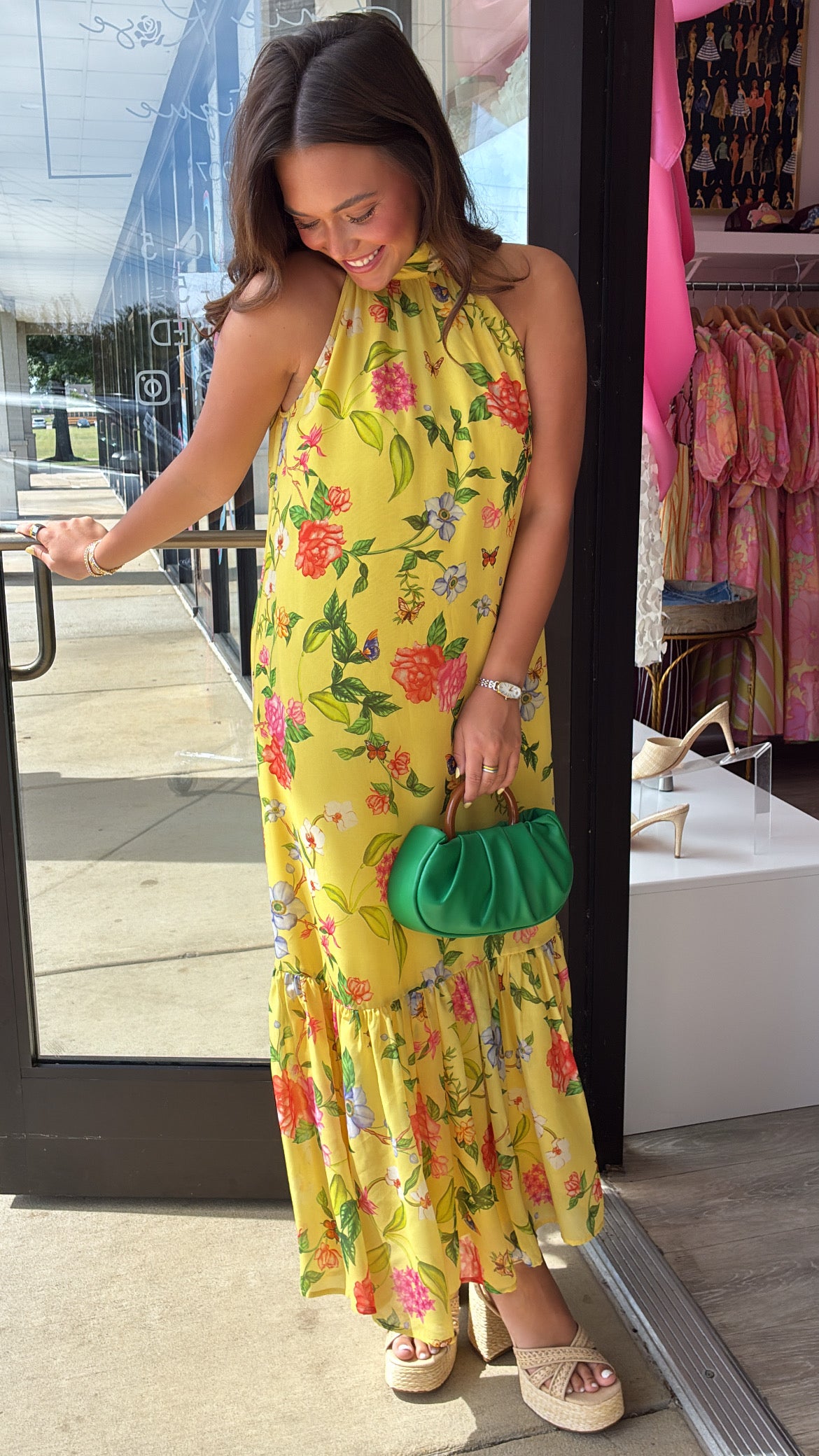 Alden Adair | Perry Dress in Yellow Parterre