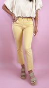Liverpool Hannah Cropped Flare in Flaxen Gold
