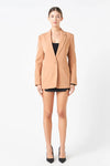 Endless Rose Tan Single Breasted Blazer (XS)