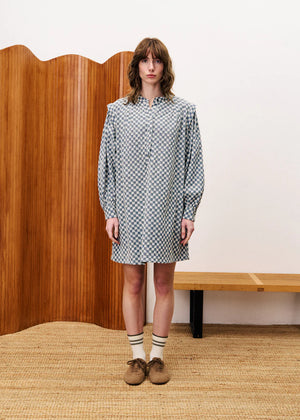 FRNCH Allium Dress in Bleu Jean