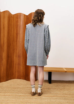 FRNCH Allium Dress in Bleu Jean