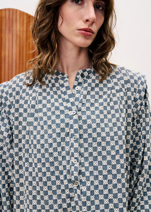 FRNCH Allium Dress in Bleu Jean