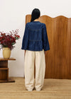 FRNCH Blue Jean Cixous Peplum Top (1 XS)