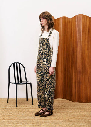FRNCH Moringa Leopard Overalls