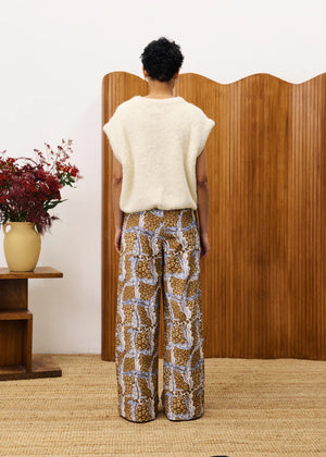 FRNCH Loki Leopard Ochre Pants