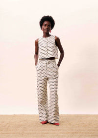 FRNCH Isolde Pant in Creme (1 MEDIUM)