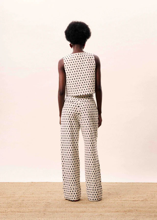 FRNCH Nautilus Vest in Creme (1 MEDIUM)