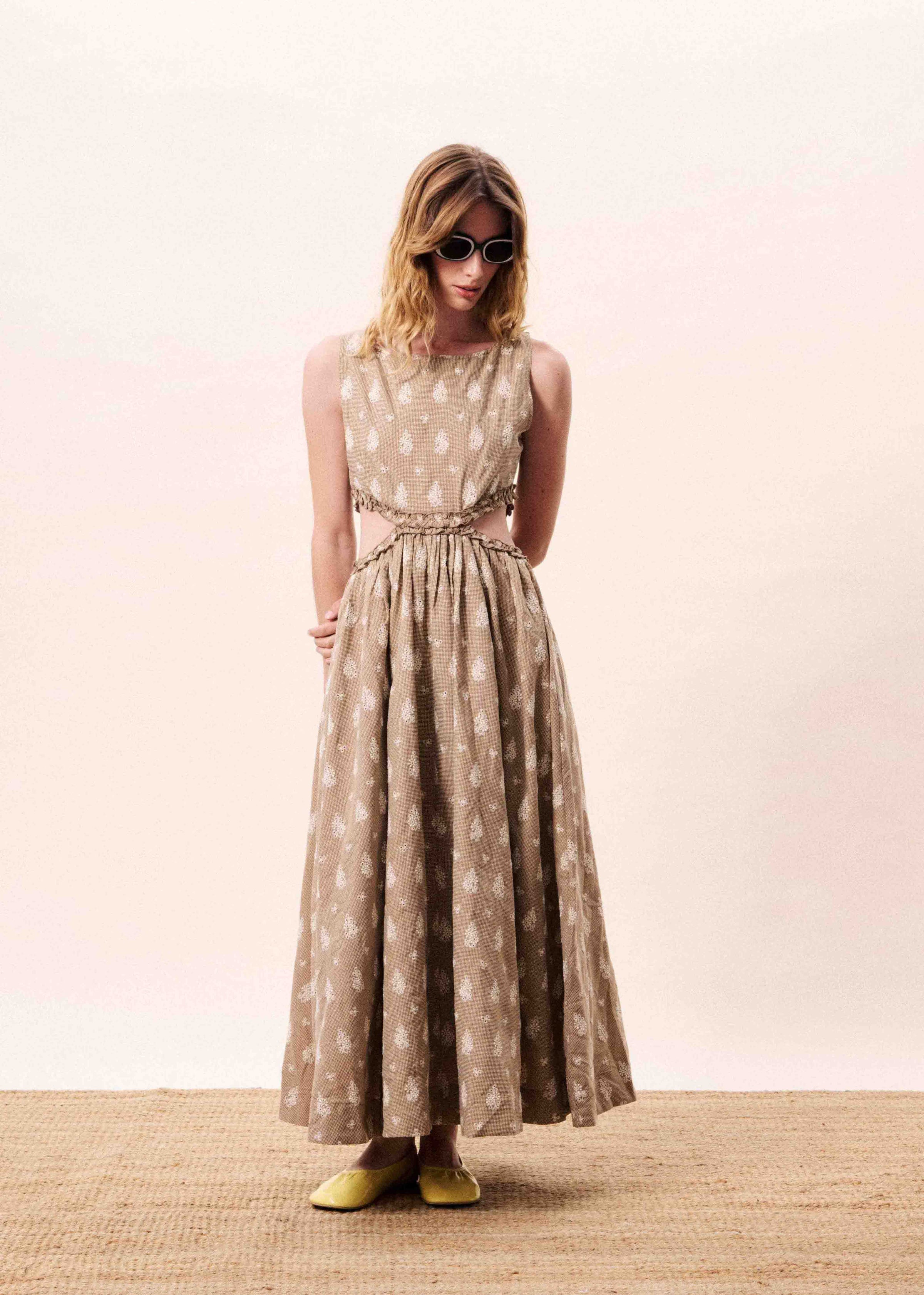 FRNCH | Stellaria Dress in Marron Glace