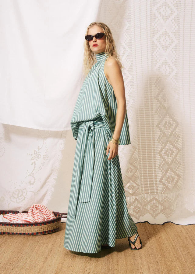 FRNCH | Green Carmine Shore Skirt