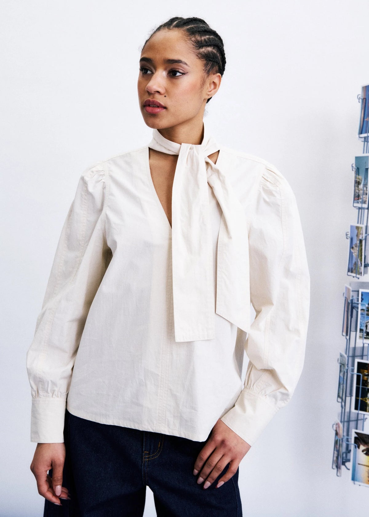 FRNCH | Cream Taisha Blouse