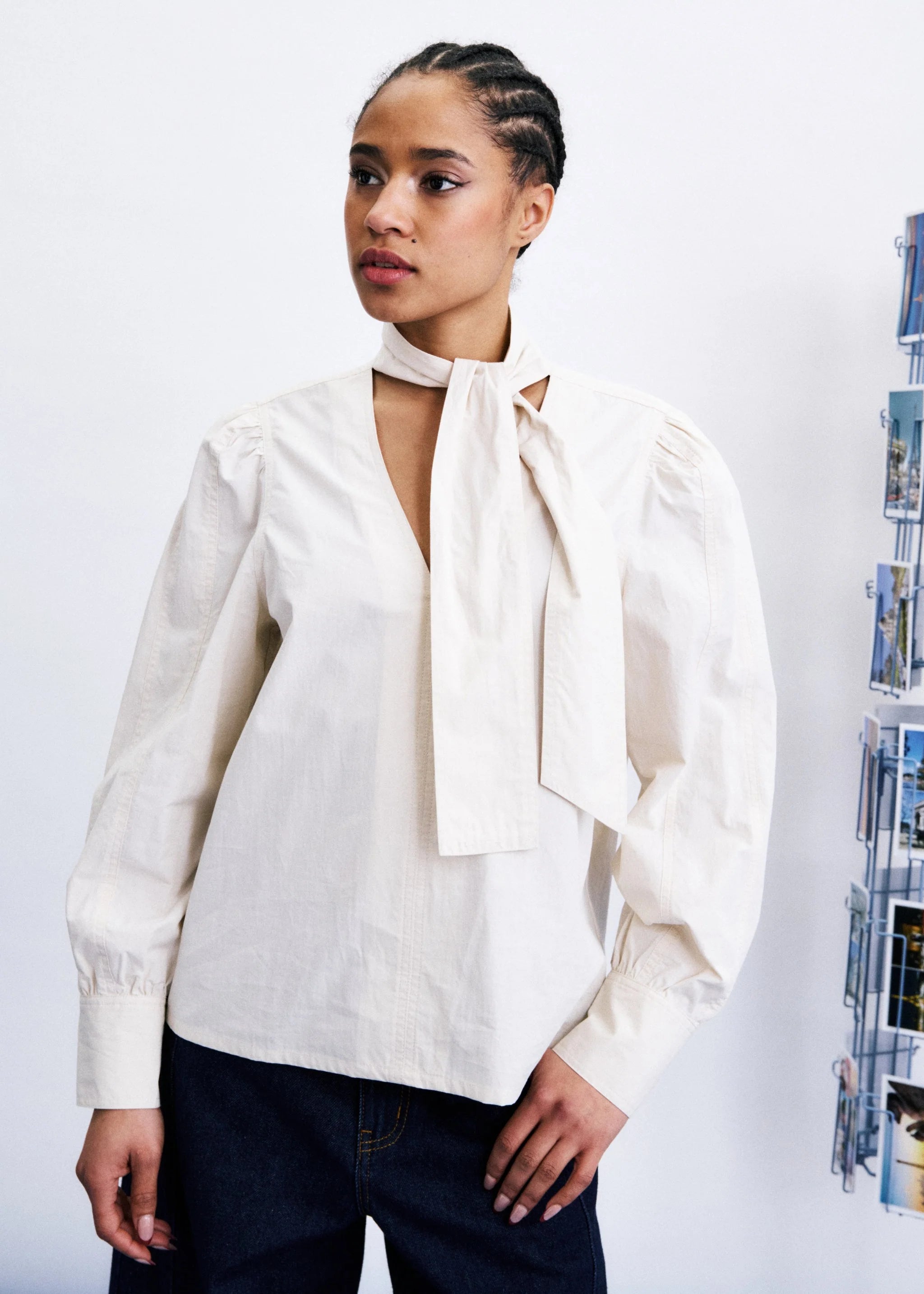 FRNCH | Cream Taisha Blouse