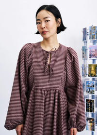 FRNCH | Maroon Plaid Kiyo Dress