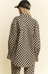 Mocha/Black Checkered Buttondown (1 XL)