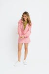 Karlie Pink Floral London VBack Scallop Kourt Dress