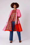 CROSBY Taryn Coat in Pink Colorblock