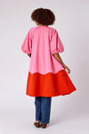 CROSBY Taryn Coat in Pink Colorblock