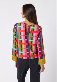 Crosby | Maya Top in Plaid Parade