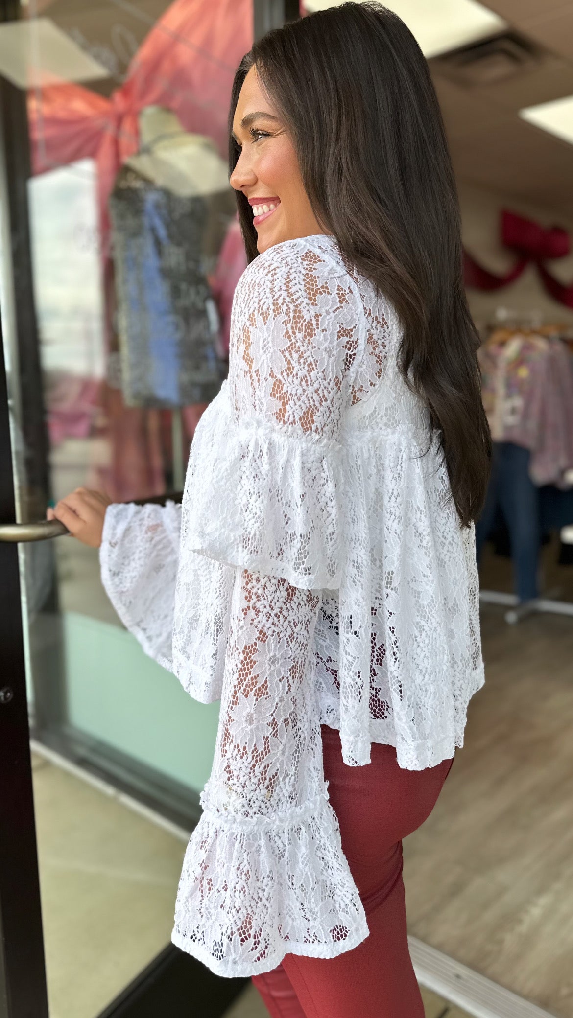 Free People Lilabeth Lace Top (1 XS)