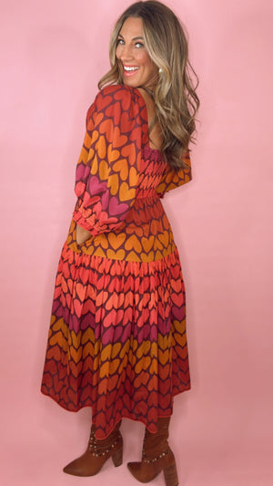 Ivy Jane Ombre Heart Felt Dress